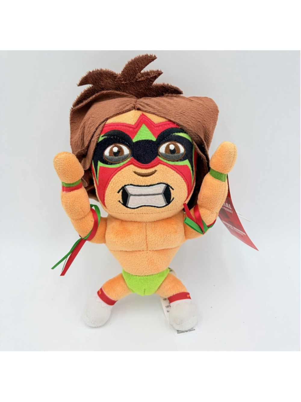 WWE The Ultimate Warrior WM Exclusive Plush 9" Figure Wrestling Stuffed 2023